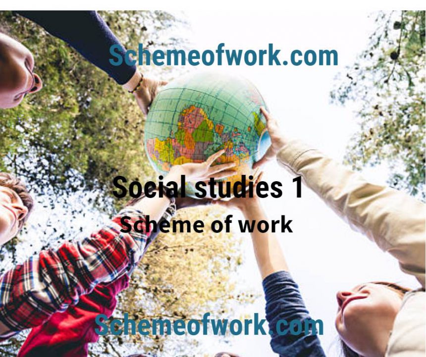 Social Studies Scheme of work