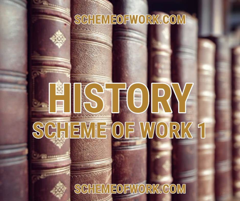history scheme of work