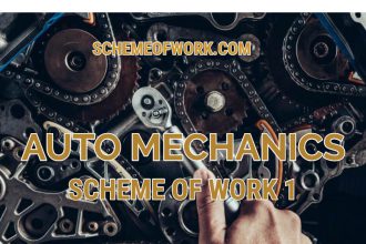 Auto Mechanics Scheme of work 1