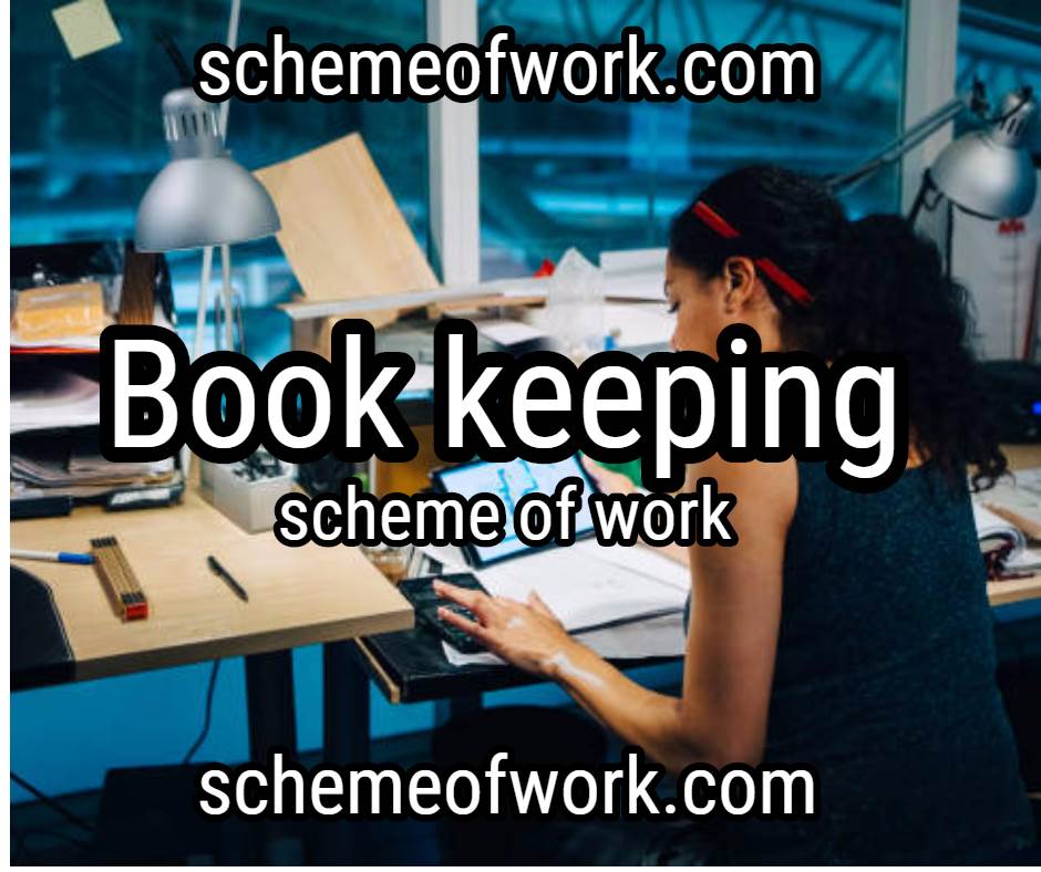 Book keeping scheme of work