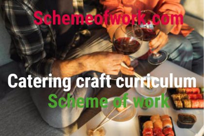 Catering Craft Curriculum