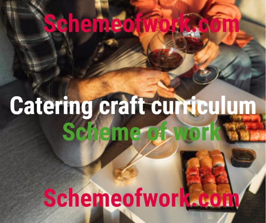Catering Craft Curriculum