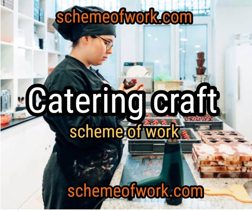 Catering Craft Scheme Of Work