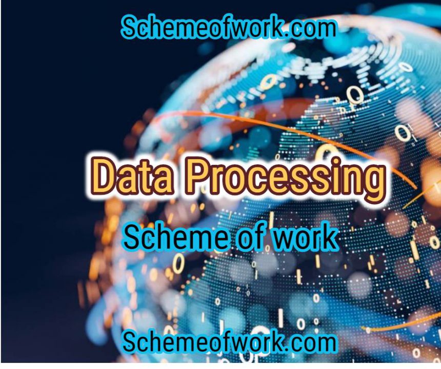 Data Processing Scheme of work 2