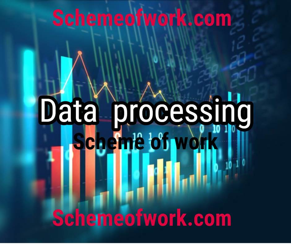 Data Processing Scheme of work