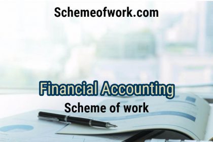 Financial accounting scheme of work