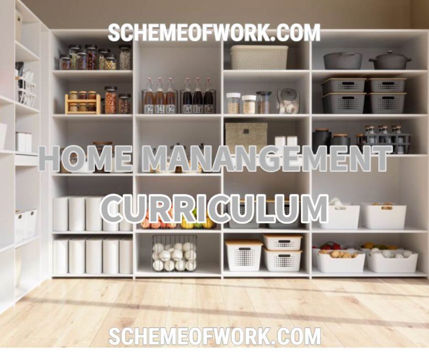 Home Management Curriculum
