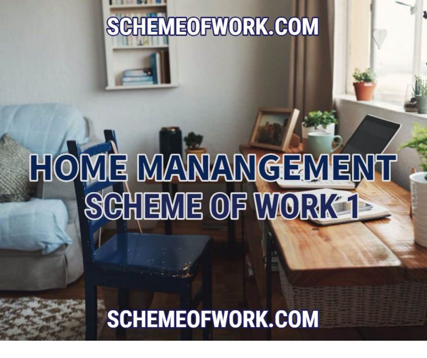 Home Management Scheme of Work 1