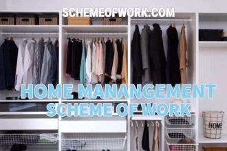 Home Management Scheme of work