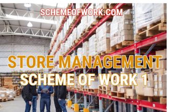 Store Management Scheme of work 1