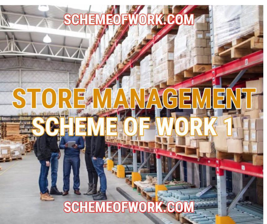 Store Management Scheme of work 1