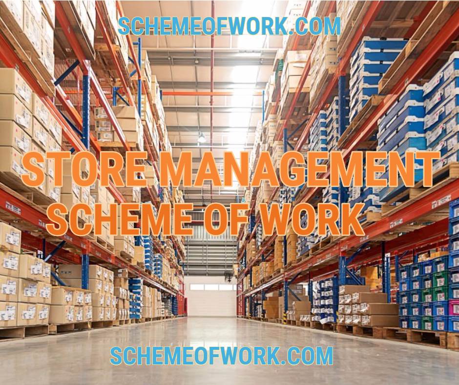 Store Management Scheme of work