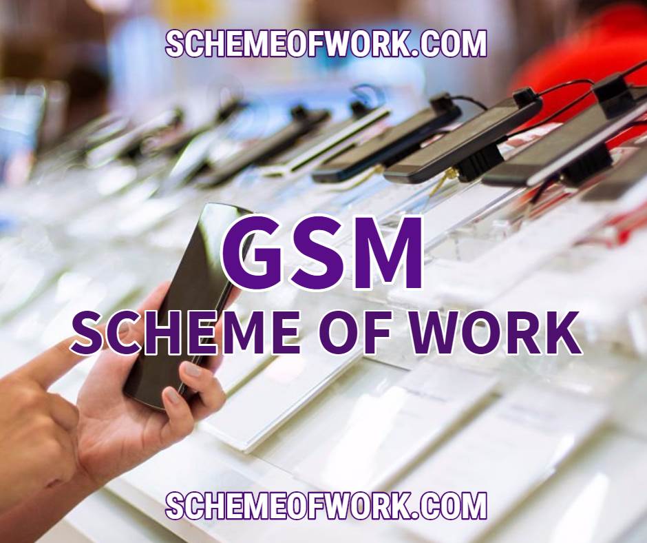 Gsm Scheme of work