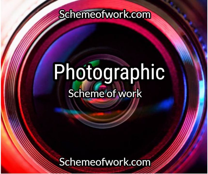 Photography Scheme of work